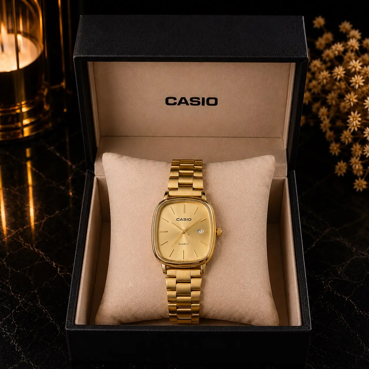 Montre-Casio-Dorée-Femme