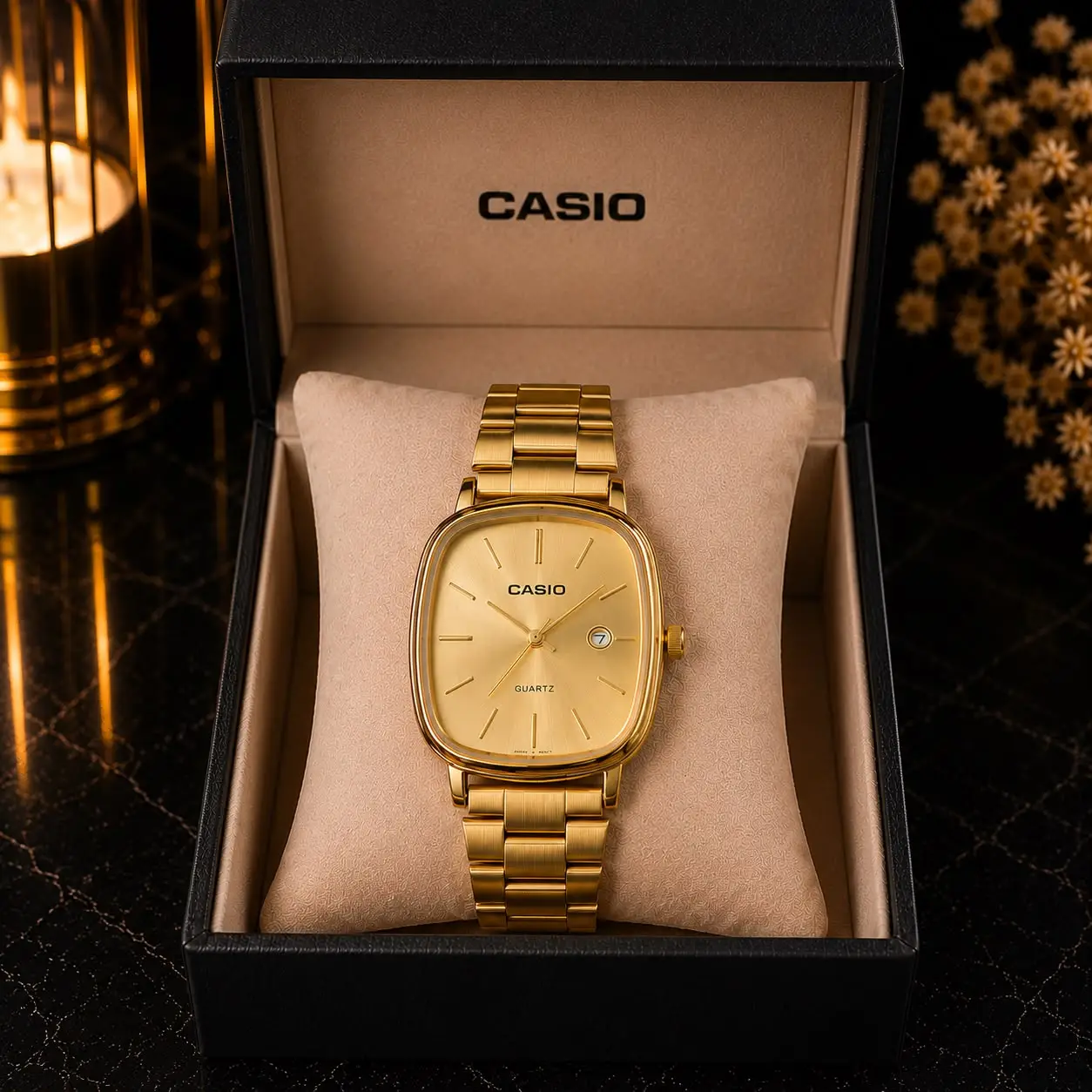 Montre-Casio-Dorée-Homme